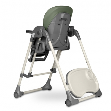 Scaun de masa si balansoar, Lionelo, Laurice, 2 in 1, Transformabil, Multifunctional, Inaltime si spatar reglabile, Cu melodii de leagan, 0 luni+, Conform cu standardele europene de securitate EN 1498 [29]