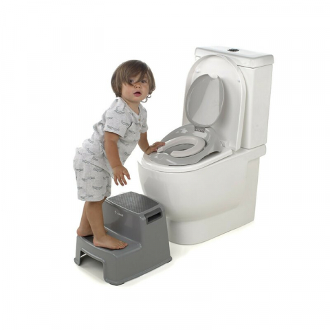 Scaunel Inaltator, Jane, Pentru WC, In Doua Trepte, Suprafata antiderapanta, 3 ani +, Dim Grey [2]