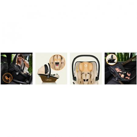 Scoica auto, Lionelo, i-Size Astrid, 0-13 Kg, 40-87 cm, Cu maner si capotina reglabile, Cu protectie laterala avansata, Salteluta confortabila, Testat ADAC, Conform cu standardul european de securitat [41]