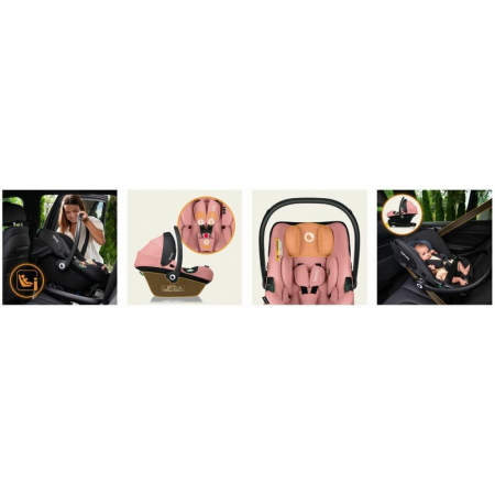 Scoica auto, Lionelo, i-Size Astrid, 0-13 Kg, 40-87 cm, Cu maner si capotina reglabile, Cu protectie laterala avansata, Salteluta confortabila, Testat ADAC, Conform cu standardul european de securitat [19]