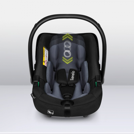Scoica auto, Lionelo, i-Size Astrid, Include baza Isofix, 0-13 Kg, 40-87 cm, Cu maner si capotina reglabile, Cu protectie laterala avansata, Salteluta confortabila, Testat ADAC, Conform cu R129, Negru [27]