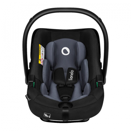 Scoica auto, Lionelo, i-Size Astrid, Include baza Isofix, 0-13 Kg, 40-87 cm, Cu maner si capotina reglabile, Cu protectie laterala avansata, Salteluta confortabila, Testat ADAC, Conform cu R129, Negru [14]