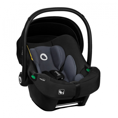Scoica auto, Lionelo, i-Size Astrid, Include baza Isofix, 0-13 Kg, 40-87 cm, Cu maner si capotina reglabile, Cu protectie laterala avansata, Salteluta confortabila, Testat ADAC, Conform cu R129, Negru [10]