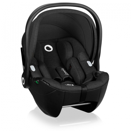 Scoica auto, Lionelo, Moxie, i-Size, 40-87 cm, Tetiera reglabila, intarita cu spuma de memorie, Carcasa ventilata, Din bambus, Protectie avansata, Conform cu R129, Negru [7]