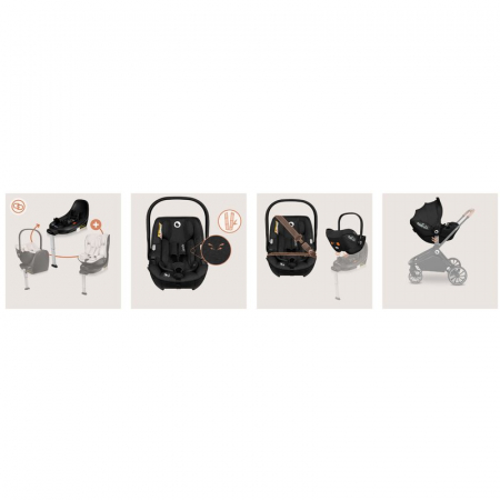 Scoica auto, Lionelo, Moxie, i-Size, 40-87 cm, Tetiera reglabila, intarita cu spuma de memorie, Carcasa ventilata, Din bambus, Protectie avansata, Conform cu R129, Negru [23]