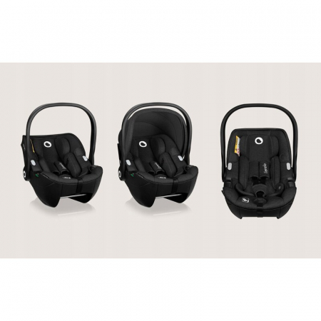 Scoica auto, Lionelo, Moxie, i-Size, 40-87 cm, Tetiera reglabila, intarita cu spuma de memorie, Carcasa ventilata, Din bambus, Protectie avansata, Conform cu R129, Negru [3]