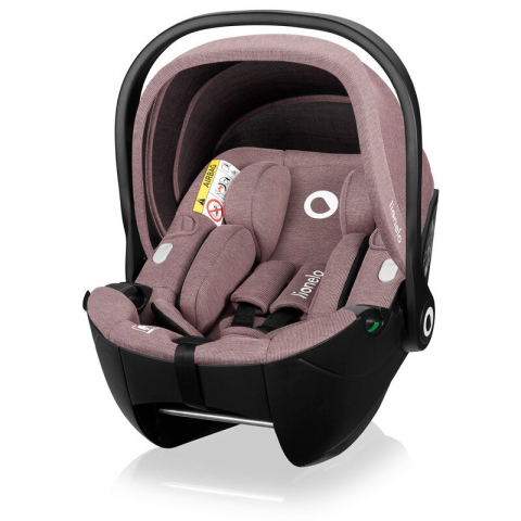 Transport si Relaxare - Scoica auto, Lionelo, Moxie, i-Size, 40-87 cm, Tetiera reglabila, intarita cu spuma de memorie, Carcasa ventilata, Din bambus, Protectie avansata, Conform cu R129, Mov
