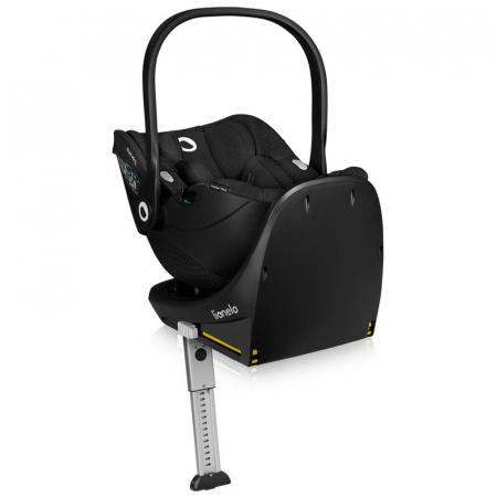 Scoica auto, Lionelo, Moxie, i-Size, Include baza rotativa 360 cu picior de fixare, 40-87 cm, Tetiera reglabila, intarita cu spuma de memorie, Carcasa ventilata, Din bambus, Protectie avansata, Confor [17]