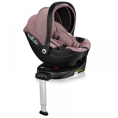 Scoica auto, Lionelo, Moxie, i-Size, Include baza rotativa 360 cu picior de fixare, 40-87 cm, Tetiera reglabila, intarita cu spuma de memorie, Carcasa ventilata, Din bambus, Protectie avansata, Confor [2]