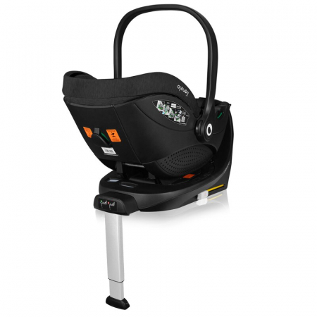 Scoica auto, Lionelo, Moxie, i-Size, Include baza rotativa 360 cu picior de fixare, 40-87 cm, Tetiera reglabila, intarita cu spuma de memorie, Carcasa ventilata, Din bambus, Protectie avansata, Confor [18]