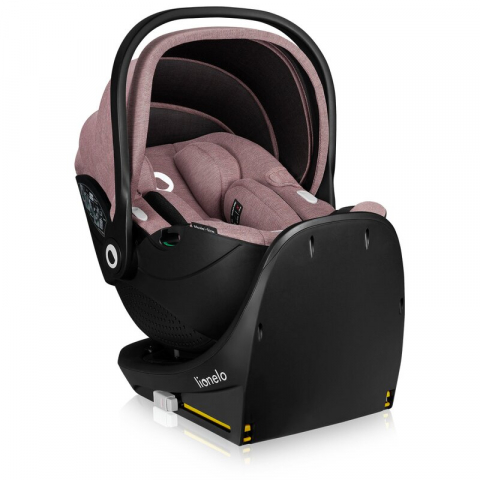 Scoica auto, Lionelo, Moxie, i-Size, Include baza rotativa 360 cu picior de fixare, 40-87 cm, Tetiera reglabila, intarita cu spuma de memorie, Carcasa ventilata, Din bambus, Protectie avansata, Confor [14]