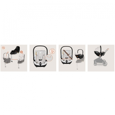 Scoica auto, Lionelo, Moxie, i-Size, Include baza rotativa 360 cu picior de fixare, 40-87 cm, Tetiera reglabila, intarita cu spuma de memorie, Carcasa ventilata, Din bambus, Protectie avansata, Confor [29]