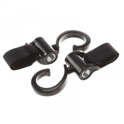 Set 2 carlige auto pentru carucior, Jane, Fixare pe cadru, multifunctionale, Negru [3]