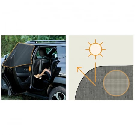 Set 2 parasolare auto, Lionelo, Sunblocker, Universale, Instalare usoara, Negru [4]