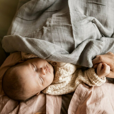 Set 2 scutece, Petite&Mars, Misty, Din muselina de bambus, Hipoalergenice, Dimensiuni mari, 120 x 120 cm, Certificate Oeko Tex Standard 100, Forest Fox [3]