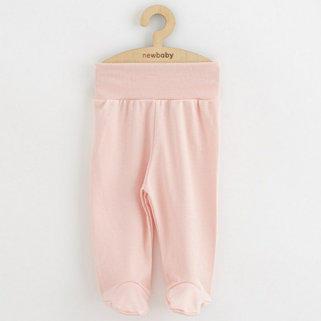 Set 3 piese, New Baby, Classic II, Include 3 perechi de pantalonasi cu botosei, Marime 56, Din bumbac 100%, Pink [1]