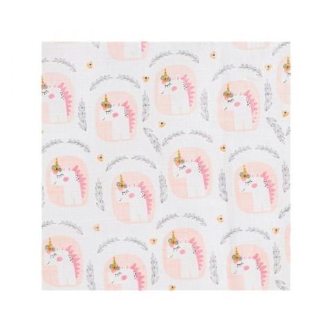 Set 3 scutece, New Baby, Multifunctionale, Din bumbac 100%, Material certificate Oeko Tex Standard 100, 70x80 cm, Multicolor, Girl [4]