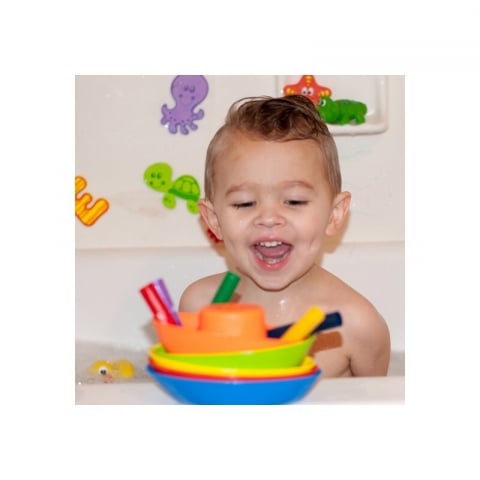 Set 5 creioane colorate, Nuby, Pentru baie, 36+ [3]