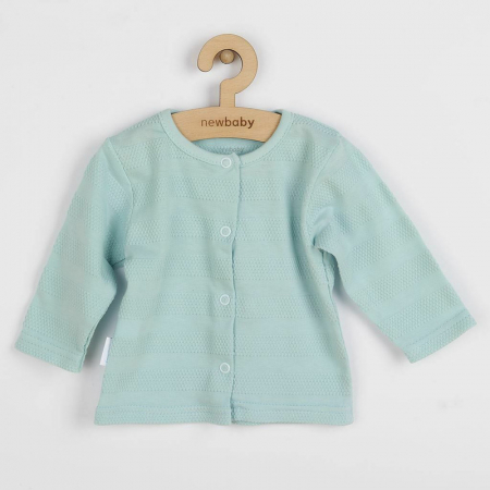 Set 7 piese, New Baby, Include body cu maneca lunga, bluza, pantalonasi cu botosei, salopeta fara maneci, caciulita, manusi, botosei, Marime 56, Din bumbac 100%, I am Blue [5]