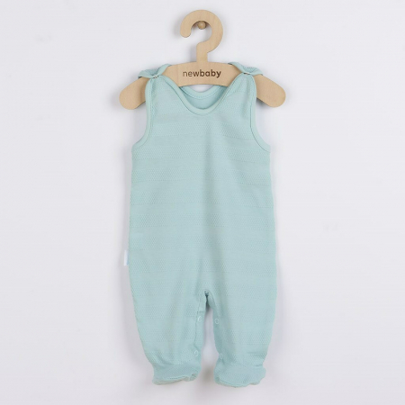Set 7 piese, New Baby, Include body cu maneca lunga, bluza, pantalonasi cu botosei, salopeta fara maneci, caciulita, manusi, botosei, Marime 56, Din bumbac 100%, I am Blue [3]