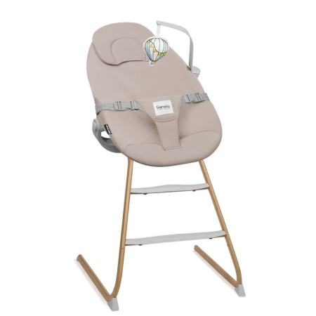 Set balansoar si scaun de masa, Lionelo, Dalia, Scaun cu 2 suporturi pentru picioare, Cu tavita, Balansoar 4 in 1 cu inaltime reglabia si bara cu jucarii, Conform cu EN14988, EN1888-1 EN1888-2, EN1466 [33]