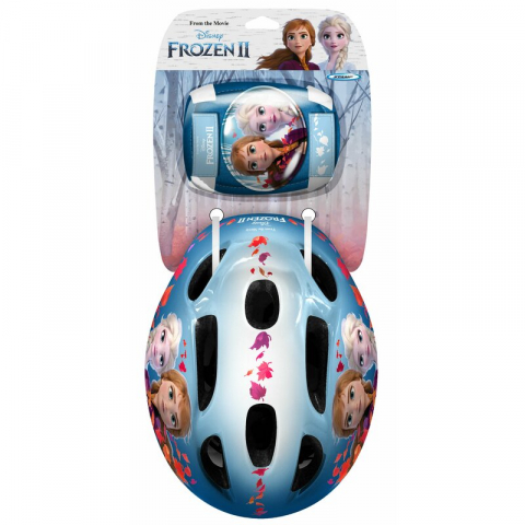 Set casca protectie, genunchiere si cotiere, Stamp, Disney, Sigure si confortabile, Reglabile, Conform cu EN1078, Marime 50/56 cm, 3 ani+, Frozen [3]
