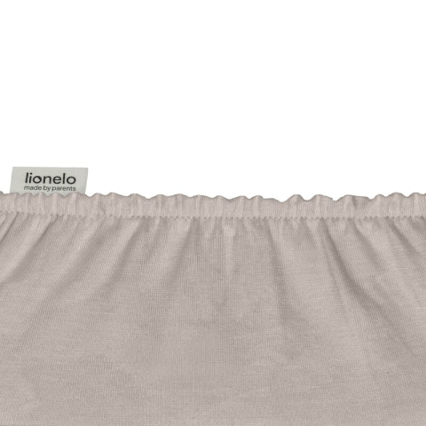 Set cearceafuri cu elastic, Lionelo, 80x42 cm, Pentru co-sleepere, Pentru saltele de max. 10 cm inaltime, Din bambus, Usor de spalat, 30 grade, Fara calcare, Ecologic, Alb/Bej [4]