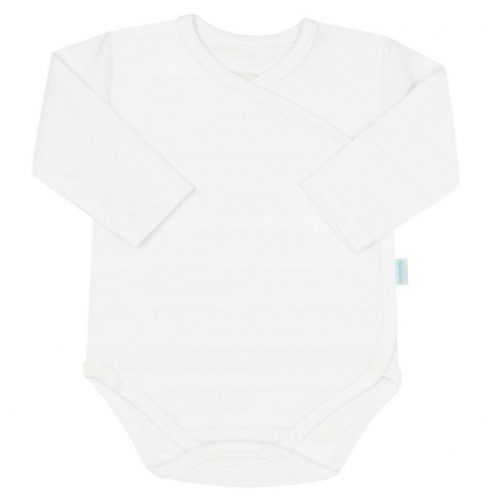 Set pentru bebe, New Baby, I AM, 7 piese, Cu botosei, jacheta maneca lunga, caciulita, body cu maneca lunga, pantalonasi si salopeta cu botosei si manusi, 100% bumbac, Marime 56, 0-3 luni, White [6]