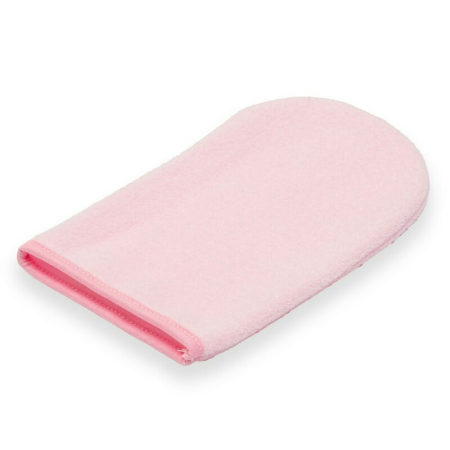 Set prosop cu gluga si manusa baie, New Baby, Dimensiune 80 x 80 cm, Basic, Pink [2]