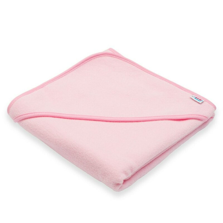 Set prosop cu gluga si manusa baie, New Baby, Dimensiune 80 x 80 cm, Basic, Pink [3]
