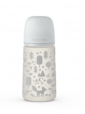 Set Suavinex biberon 150 ml + 270 ml + suzetă + lănțișor suzetă Fox [3]
