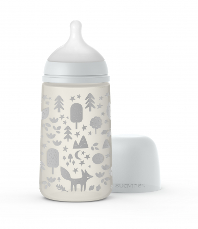 Set Suavinex biberon 150 ml + 270 ml + suzetă + lănțișor suzetă Fox [4]