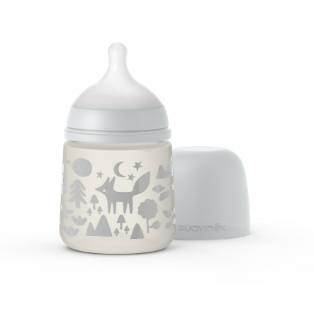 Set Suavinex biberon 150 ml + 270 ml + suzetă + lănțișor suzetă Fox [2]