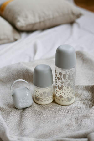 Set Suavinex biberon 150 ml + 270 ml + suzetă + lănțișor suzetă Fox [7]