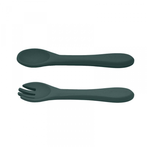 Set tacamuri, Petite&Mars, Take&Match, Din silicon, Fara BPA 6 luni+, Verde inchis [3]