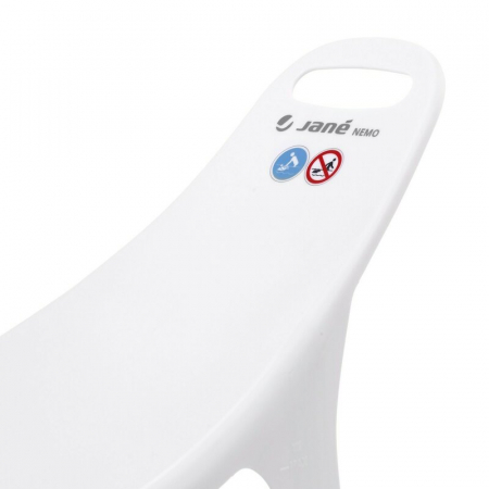 Suport pentru baie ergonomic, Jane, Nemo, De la nastere, Cu maner, Conform cu standardul european de siguranta EN 17022:2018, White [3]