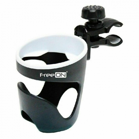 Accesorii pentru Transport - Suport pentru carucior, FreeON, Universal, Pentru biberon/pahar, Negru
