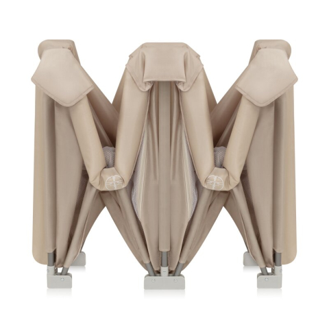 Tarc de joaca copii, Lionelo, Florence Easy Fold, 150 x 180 x 75 cm, Pliere, depliere automata, Include geanta de transport, Din plasa, Cu doua intrari laterale, 0-48 luni, Conform cu EN12227, Bej [8]