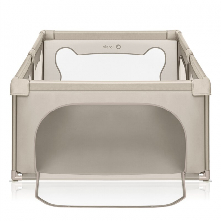 Tarc de joaca copii, Lionelo, Willow, 127 x 187 cm, Pliere compacta, Include geanta de transport, Din plasa, Cu doua intrari laterale si fermoar, Cu ventuze pentru stabilitate, Conform cu EN 12227:201 [7]