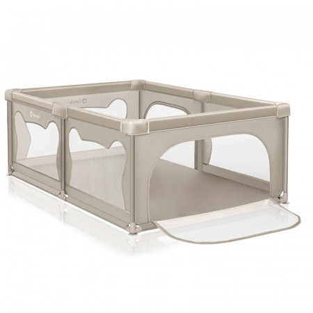 Jucarii si Jocuri - Tarc de joaca copii, Lionelo, Willow, 127 x 187 cm, Pliere compacta, Include geanta de transport, Din plasa, Cu doua intrari laterale si fermoar, Cu ventuze pentru stabilitate, Conform cu EN 12227:201