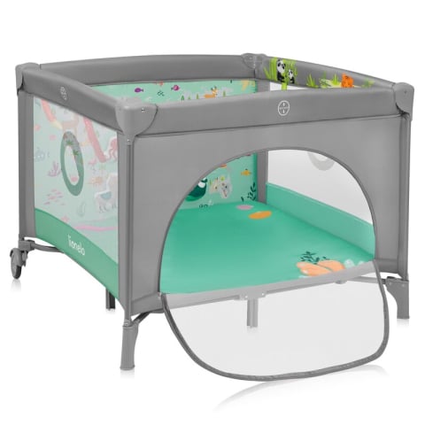 Tarcuri si Locuri de Joaca - Tarc de joaca, Lionelo, Mille Plus, Pliabil, Include saltea cu densitate T25, 4 jucarii cu velcro, Manere textile, Geanta de transport, Cu roti si inchidere laterala, Pereti din plasa pentru vizibilit