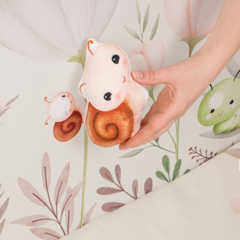 Tarc de joaca, Lionelo, Mille Plus, Pliabil, Include saltea cu densitate T25, 4 jucarii cu velcro, Manere textile, Geanta de transport, Cu roti si inchidere laterala, Pereti din plasa pentru vizibilit [7]