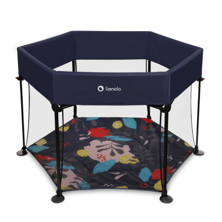 Jucarii si Jocuri - Tarc de joaca, Lionelo, Roel, Pliere ultra-compacta, Conform cu standardul europeane de securitate EN12227, Blue Navy