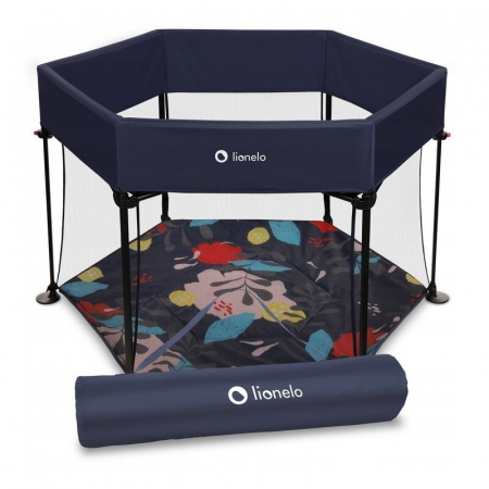 Tarc de joaca, Lionelo, Roel, Pliere ultra-compacta, Conform cu standardul europeane de securitate EN12227, Blue Navy [3]