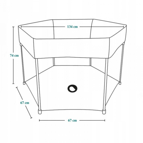 Tarc de joaca, Lionelo, Roel Plus, Pliere ultra-compacta, Sistem LockGuard impotriva plierii accidentale, Geanta de transport inclusa, Conform cu EN 12227:2010, 134x134x74 cm, 6 luni+, Multicolor [7]