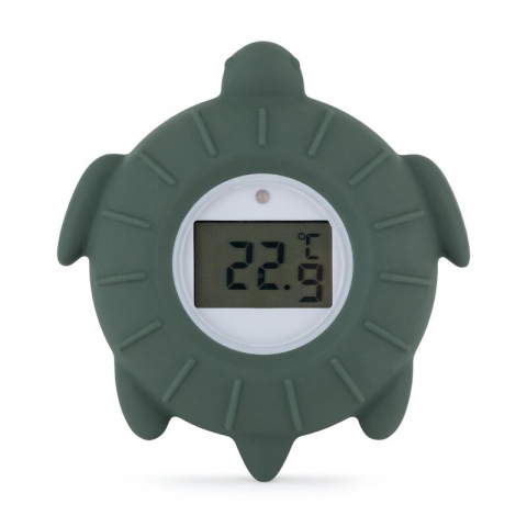 Siguranta si Sanatate - Temometru digital, Petite&Mars, Broscuta Terry, Multifunctional, Ecran usor de citit, Valoare precisa, Silicon Sigur, Avertizare temperatura, 0 luni+, Verde
