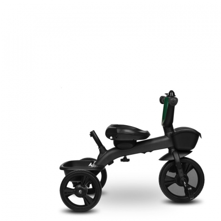 Tricicleta copii, Lionelo Kori, ultra-pliabila si multifunctionala, cu scaun rotativ 360°, control parental, suport pentru picioare si accesorii premium, Verde [36]