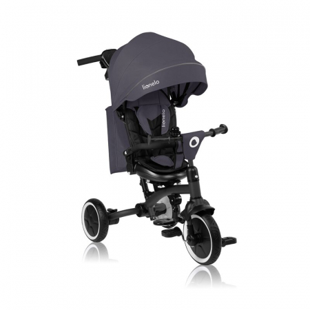 Jucarii si Jocuri - Tricicleta copii, Lionelo, Tris Plus, Ultrapliabila, Multifunctionala, Pana la 25 kg, Inclinare spatar in fata si in spate, Suport picioare, Control al directiei, Scaun reversibil, Rotire 360 grade, C