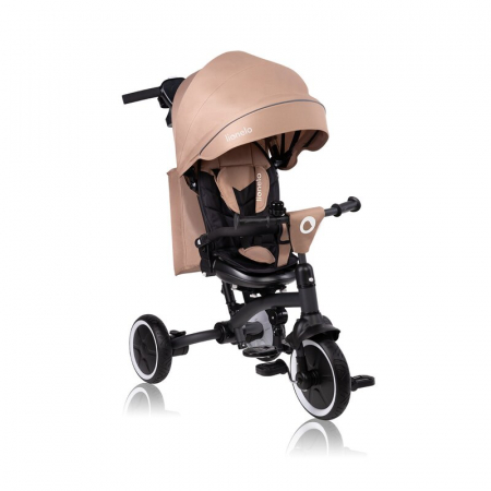 Jucarii si Jocuri - Tricicleta copii, Lionelo, Tris Plus, Ultrapliabila, Multifunctionala, Pana la 25 kg, Inclinare spatar in fata si in spate, Suport picioare, Control al directiei, Scaun reversibil, Rotire 360 grade, C
