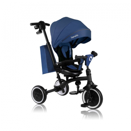 Jucarii si Jocuri - Tricicleta copii, Lionelo, Tris Plus, Ultrapliabila, Multifunctionala, Pana la 25 kg, Inclinare spatar in fata si in spate, Suport picioare, Control al directiei, Scaun reversibil, Rotire 360 grade, C